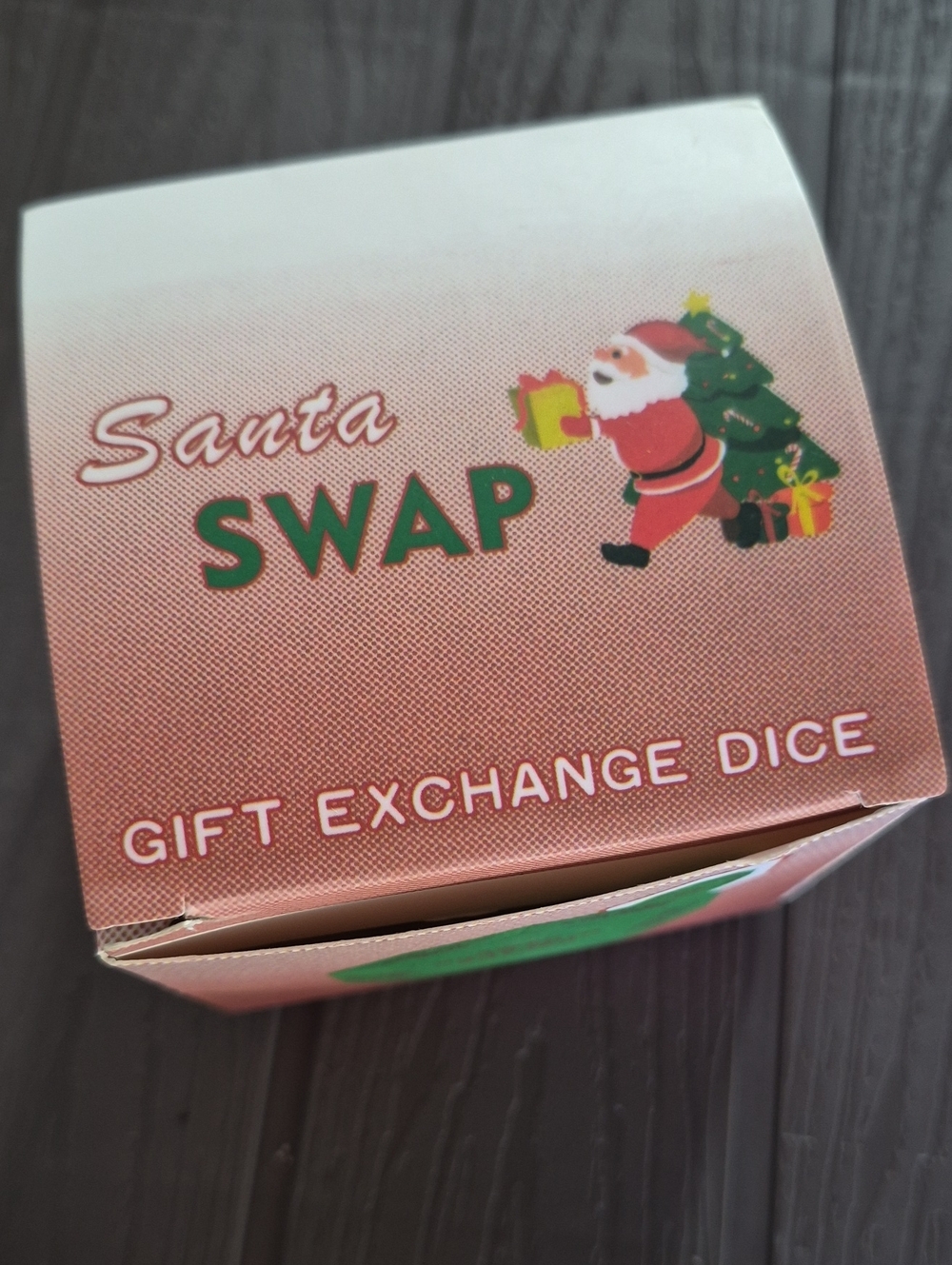 Santa Swap Gift Exchange Dice - Holiday Party Game (Red/Green)